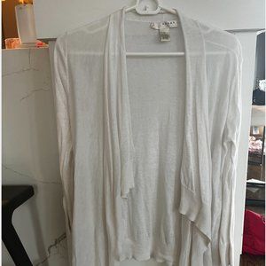 White open cardigan